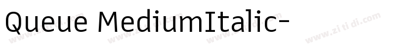 Queue MediumItalic字体转换